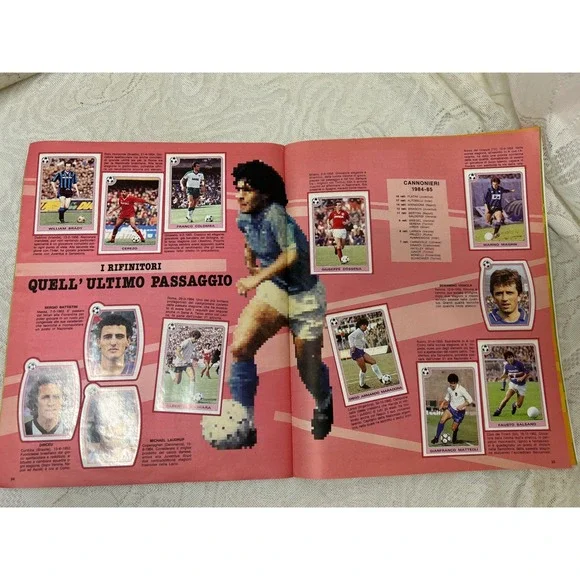 Supercalcio Campionato 1985-86 Panini Soccer Football Sticker Album Complete
